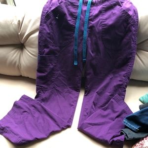 Purple scrub pants